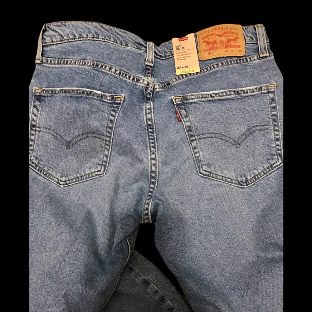 Men Levi Jeans 511 Slim Flex Eco Performance 32x29 - Picture 5 of 8